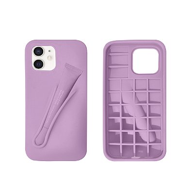 Capinha Lip Case para iPhone 12 Porta Gloss ou Batom