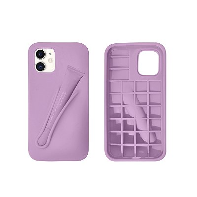 Capinha Lip Case para iPhone 11 Porta Gloss ou Batom