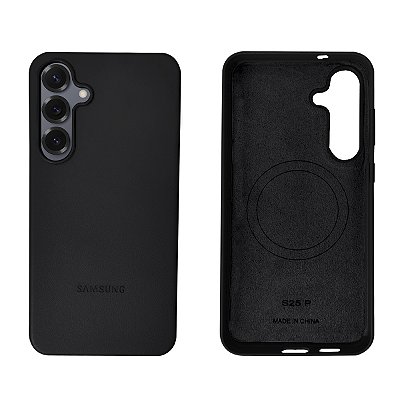 Capinha De Couro Luxo Para Galaxy S25 Plus Elegante Case Premium