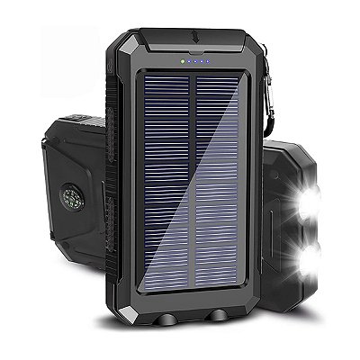 PowerBank Peining 10000 mAh Placa Solar Carga Turbo