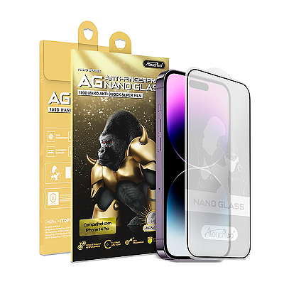 Pelicula para iPhone 14 Pro Atouchbo Zeus Series Nano Fosca