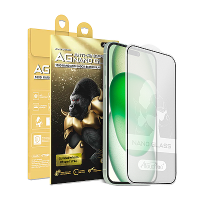 Pelicula para iPhone 15 Plus Atouchbo Zeus Series Nano Fosca