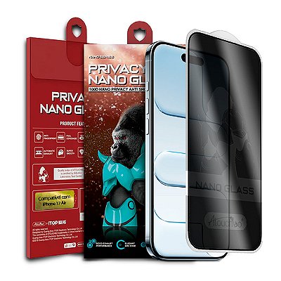 Pelicula para iPhone 17 Air Atouchbo Nano Series Privacidade