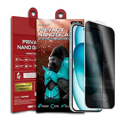 Pelicula para iPhone 15 Atouchbo Nano Series Privacidade