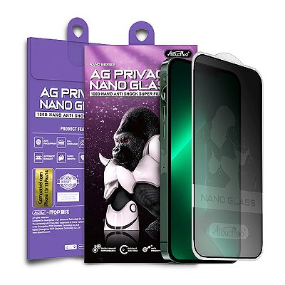 Pelicula para iPhone 13/13 Pro/14/16e Atouchbo Priva Fosca