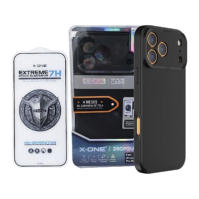 Kit X-One Case 3.0 + Pelicula 7H para iPhone 17 Pro Max