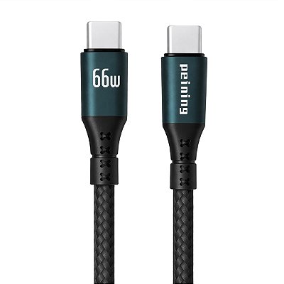 Cabo de Dados Tipo C de Nylon 2 M Peining Carga Turbo 66W