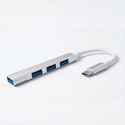 Hub Cabo Tipo C Extensor 4 Portas High Speed Hd Pen Drive