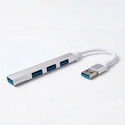 Hub Cabo Usb 3.0 Extensor 4 Portas High Speed Hd Pen Drive