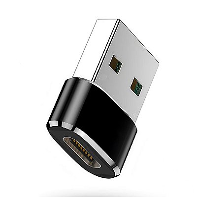 Mini Adaptador OTG USB P/ Tipo-C Transferência Carregamento