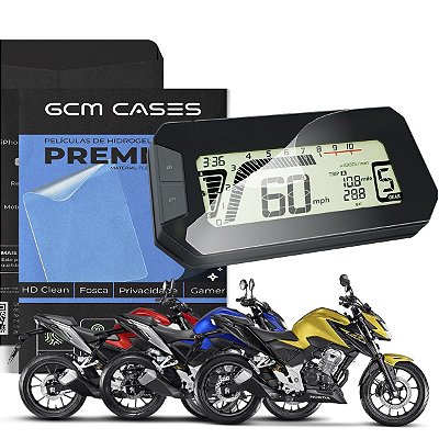 Película Hidrogel para Honda Twitter CB300F TPU Flexível Premium Invisível ou Fosca