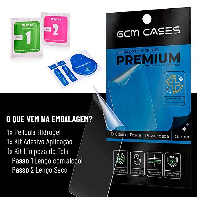 Película Hidrogel para Jovi/ Vivo U1x TPU Flexível Premium Invisível, Fosca ou Privacidade