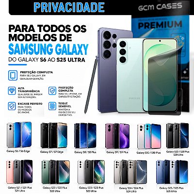 Película Hidrogel para Samsung Galaxy S Todos Modelos Privacidade TPU Flexível Premium
