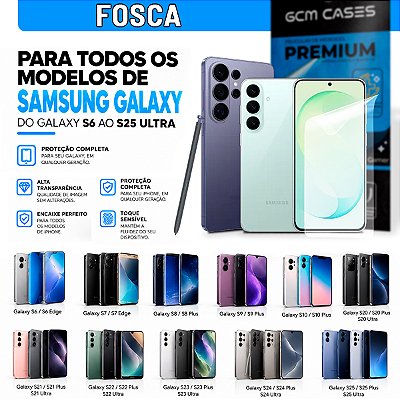 Película Hidrogel para Samsung Galaxy S Todos Modelos Fosca TPU Flexível Premium