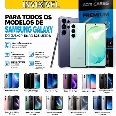 Película Hidrogel para Samsung Galaxy S Todos Modelos Invisível TPU Flexível Premium