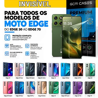 Película Hidrogel para Motorola Linha Edge Invisível TPU Flexível Premium