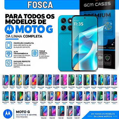 Película Hidrogel para Motorola Linha G Fosca TPU Flexível Premium