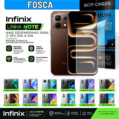 Película Hidrogel para Infinix Note Series Fosca TPU Flexível Premium