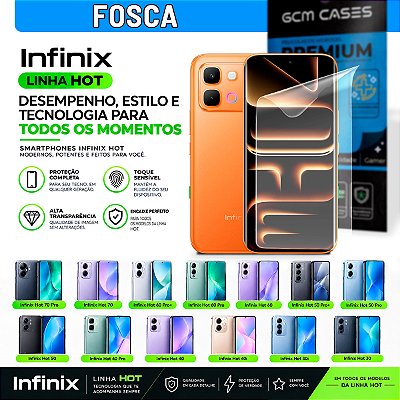 Película Hidrogel para Infinix Hot Series Fosca TPU Flexível Premium
