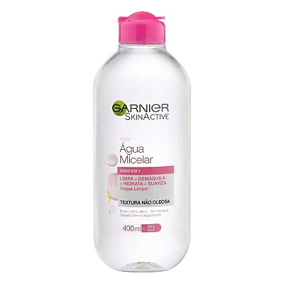 Agua Micelar Tudo em 1.  400ml - GARNIER SKINACTIVE