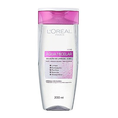 Agua Micelar Soluçao de Limpeza 5 em 1 200ml - LOREAL PARIS