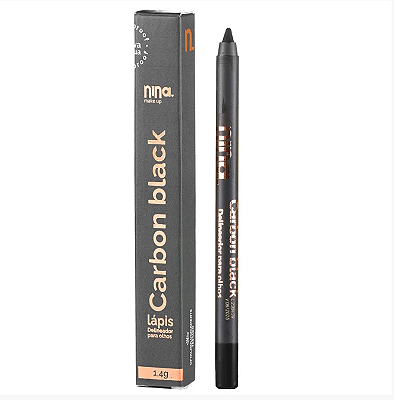 Lapis Delineador de Olhos Carbon Black - NINA MAKEUP