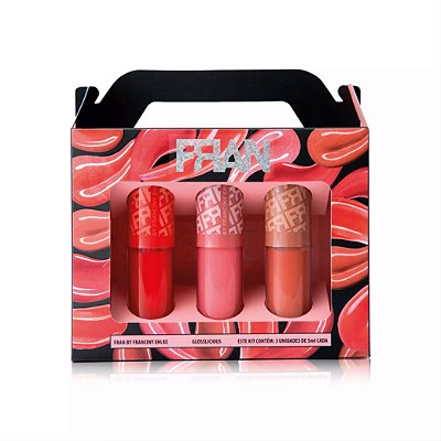 Kit de Gloss Labial GLOSSLICIOUS - FRANCINY EHLKE