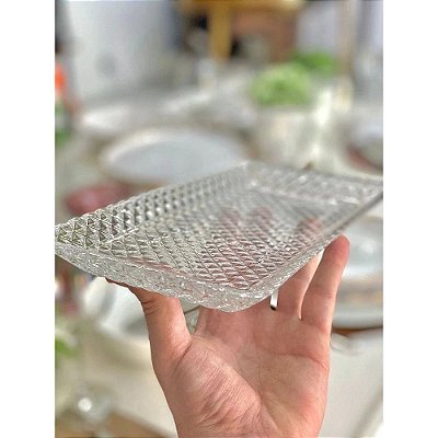 Bandeja vidro 25x13 cm