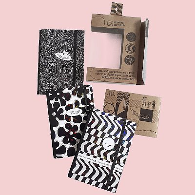 kit 3 cadernos a6
