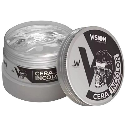 Cera Estilizadora Incolor Vision 130g - Fixação e Textura sem Resíduos