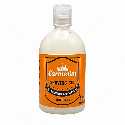 Gel Para Barbear Carmesim Shaving Gel Transparente 500g Profissional