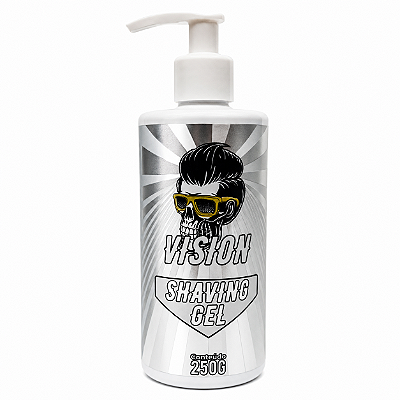 Shaving Gel Vision 250g Gel De Barbear Para Contorno E Acabamento
