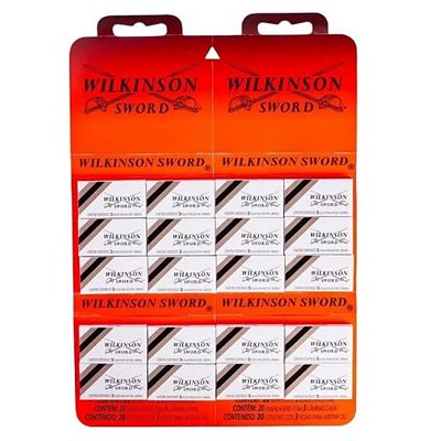 Wilkinson Sword Lâmina De Barbear Cartela 60 Lâminas Duplo Fio