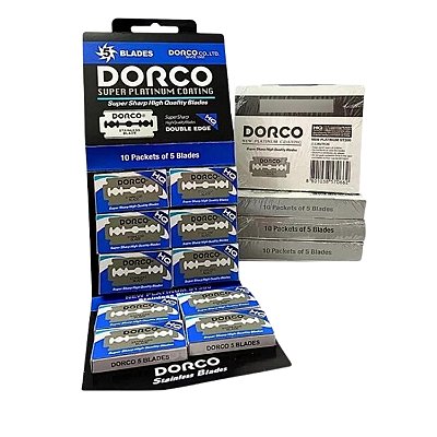 Lâmina Dorco HQ Super Platinum Double Edge 50 Lâminas