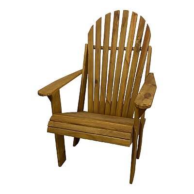 Cadeira Adirondack Pavão Madeira de Lei de Demolição