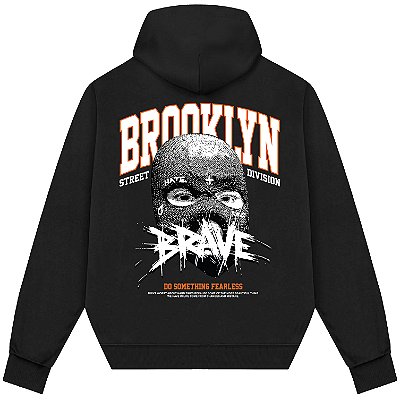 Blusão Blusa de Moletom Canguru Streetwear - Bad Brookling Division