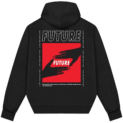 Blusão Blusa de Moletom Canguru Streetwear - Future
