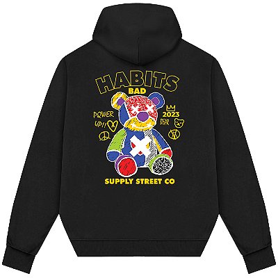 Blusão Blusa de Moletom Canguru Streetwear - Bad Habits