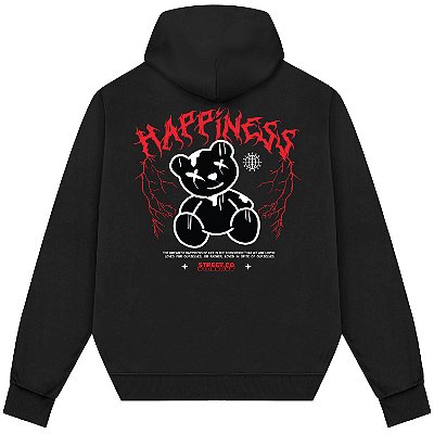 Blusão Blusa de Moletom Canguru Streetwear - Happiness
