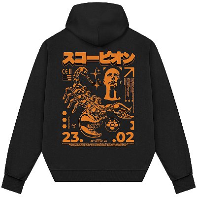 Blusão Blusa de Moletom Canguru Streetwear - Scorpion