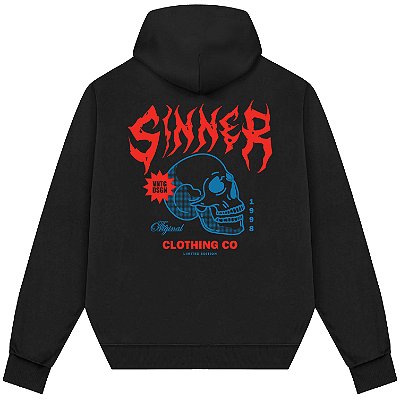 Blusão Blusa de Moletom Canguru Streetwear - Sinner Skull