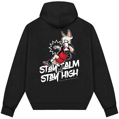 Blusão Blusa de Moletom Canguru Streetwear - Stay Home Stay High