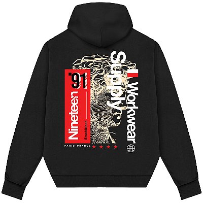 Blusão Blusa de Moletom Canguru Streetwear - Workwear Supply