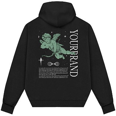 Blusão Blusa de Moletom Canguru Streetwear - Your Brand