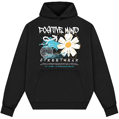 Blusão Blusa de Moletom Canguru Streetwear - Positive Mind