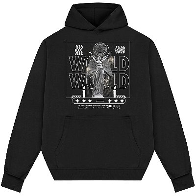 Blusão Blusa de Moletom Canguru Streetwear - World World