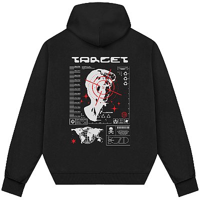 Blusão Blusa de Moletom Canguru Streetwear - Target