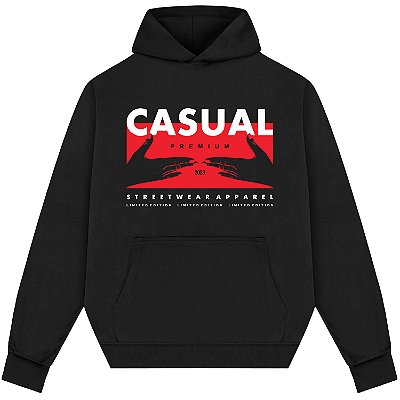 Blusão Blusa de Moletom Canguru Streetwear - Casual Premium