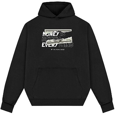 Blusão Blusa de Moletom Canguru Streetwear - Money Behind Everything