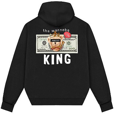 Blusão Blusa de Moletom Canguru Streetwear - The Wannabe King Back